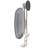 Oval Mirror with Hooks