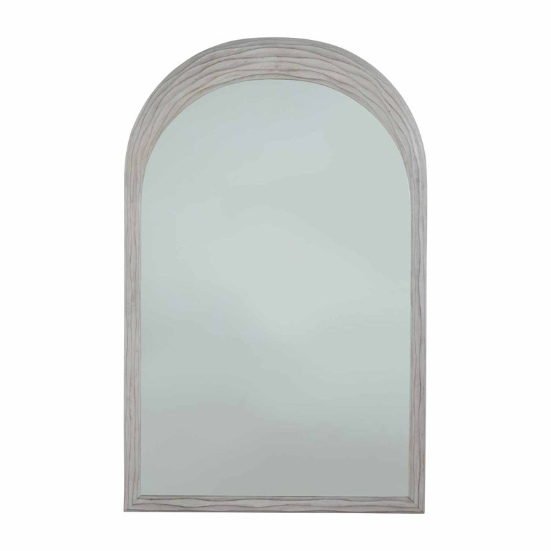 Swell Accent Mirror, Sesame White