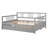 Full Size Daybed Wood Bed With Twin Trundle, Space-Saving And Multi-Functional Design For Modern Living-75423871-75423856