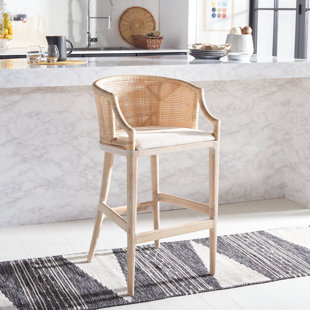 Grifton Solid Wood Saddle Seat Bar Stool