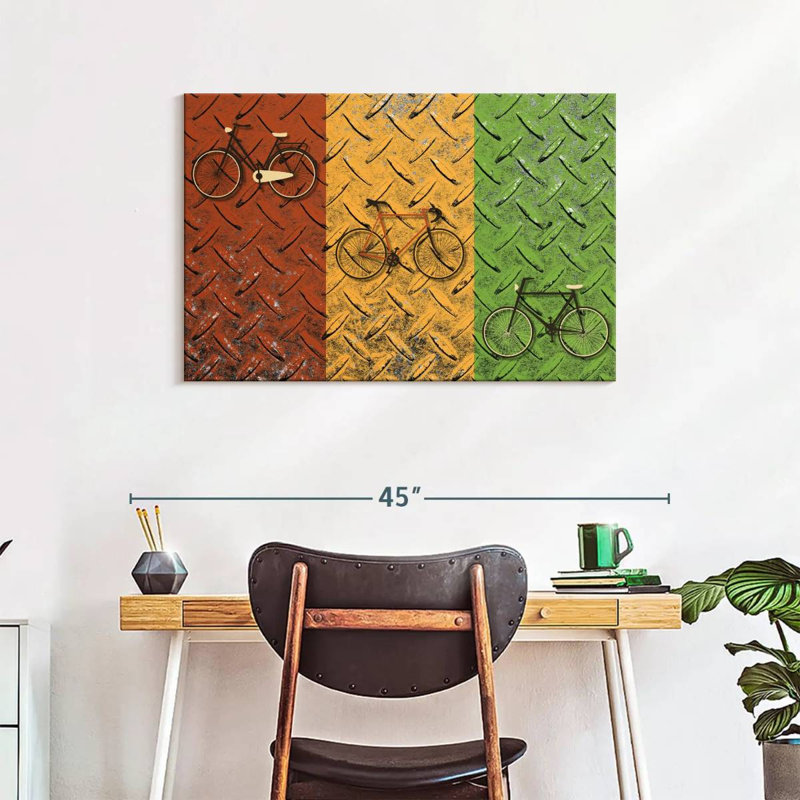 Mehar Bicycle Set, 24" H x 36" W
