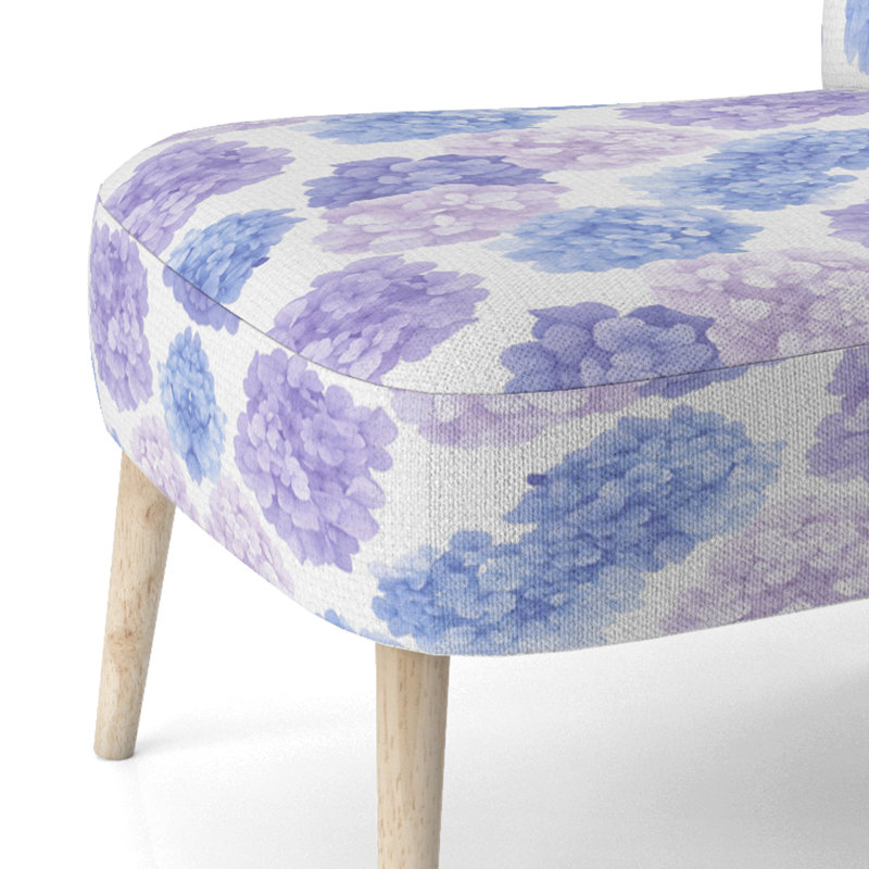 Chaise d'appoint Floral - chaise d'appoint douce hortensia lavande, Chaise d'appoint sans accoudoirs
