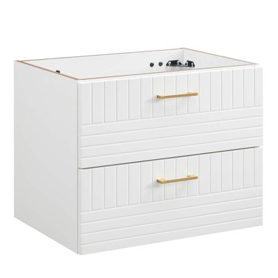 Daybreak 24" Wall-Mount Bathroom Vanity Bases (Sink Basin Not Included) by Modway