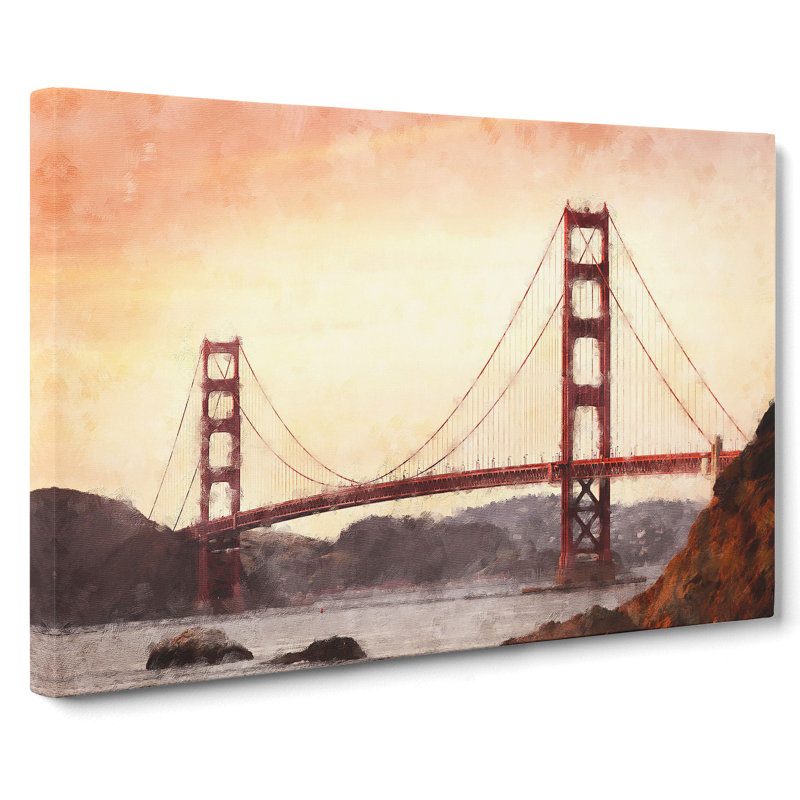 Golden Gate Bridge Vol.3 - Wrapped Canvas, 35cm H x 50cm W x 3cm D