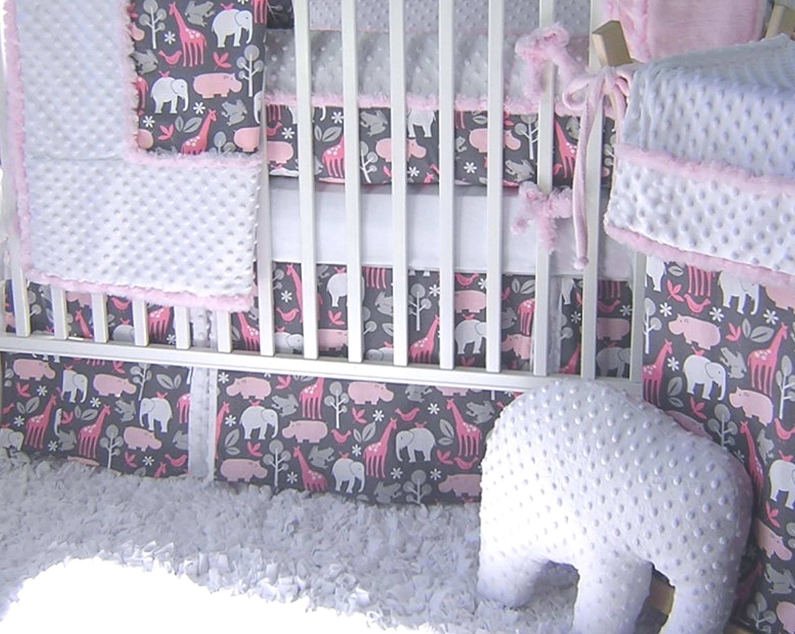 Zoomie Kids Animal Cookies Pink Crib Skirt - Wayfair Canada