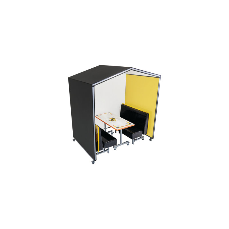 Meeting Room Unit with Booth System 48" Table Inside