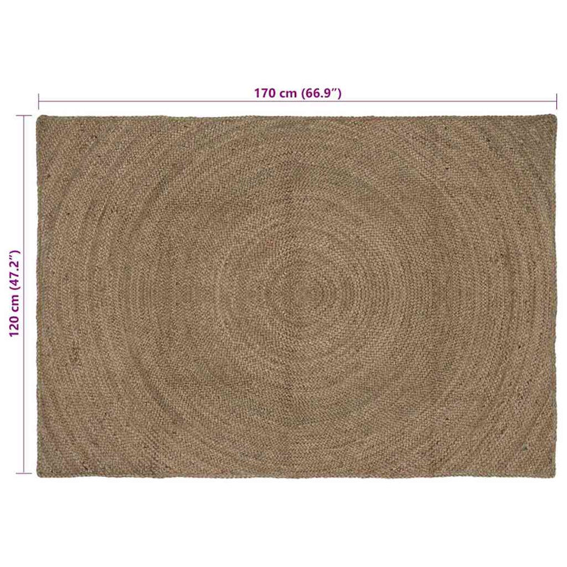 Solid Colour Standard Area Rug, Rectangle 120 x 170cm