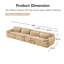 Canapé modulaire en tissu moelleux, conception ergonomique pour une expérience de cinéma maison