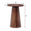 Table de bout ronde en bois de manguier Ernstfried