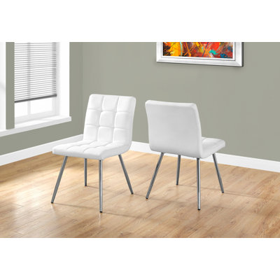 Ensemble de 2 chaises de salle à manger rembourrées, chaises d'appoint et chaises d'appoint