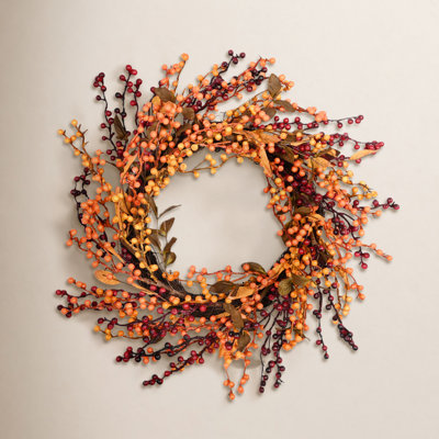 22" Handcrafted Foam Thanksgiving Wreath