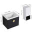 Meuble-lavabo mural polyvalent avec plusieurs composants fonctionnels-910476279