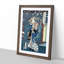 Courtesan with Plum Blossoms by Toyohara Kunichika - Picture Frame Painting Print-55621207-55621211