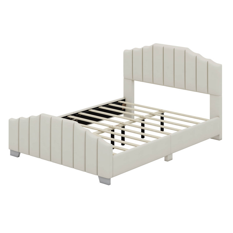 Ensemble de meubles de chambre à coucher en bois 3 pièces Modern, Grand, Beige