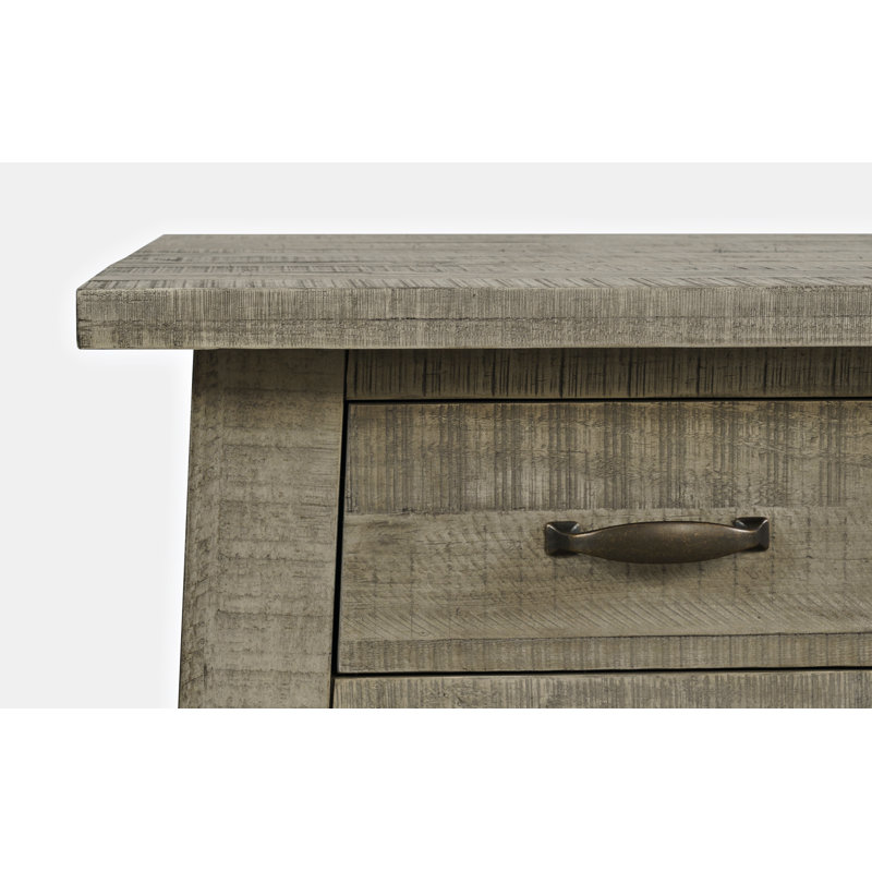 Braden Solid Wood Top Coffee Table, Driftwood Gray