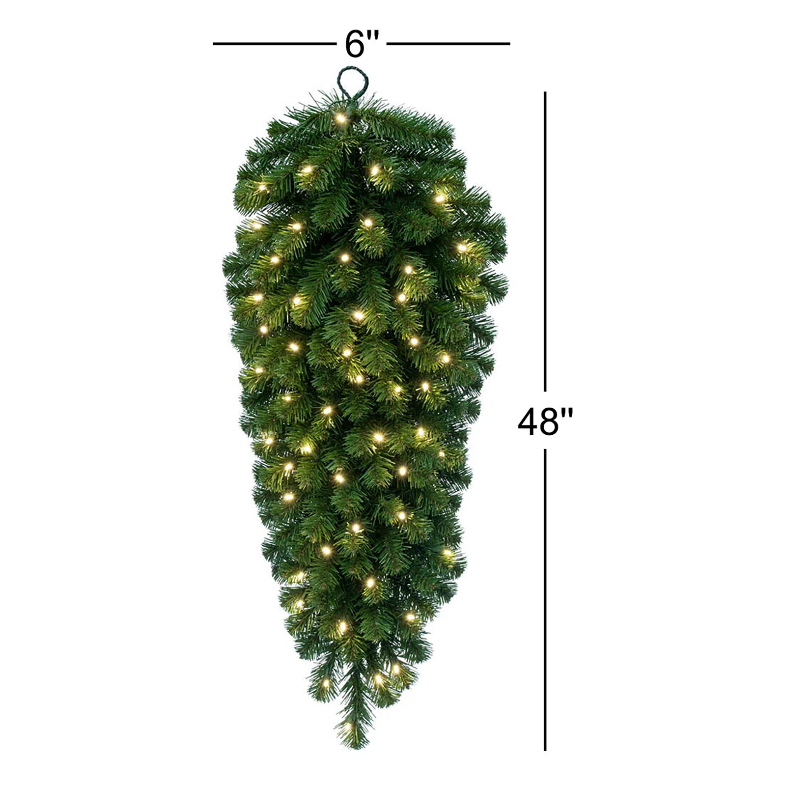 48" Pre-Lit Sequoia Pine Swag