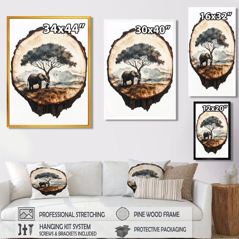 Imes - Animals Canvas Prints, H 20 po x l 12 po, Reproduction encadrée d'une seule photo, Doré