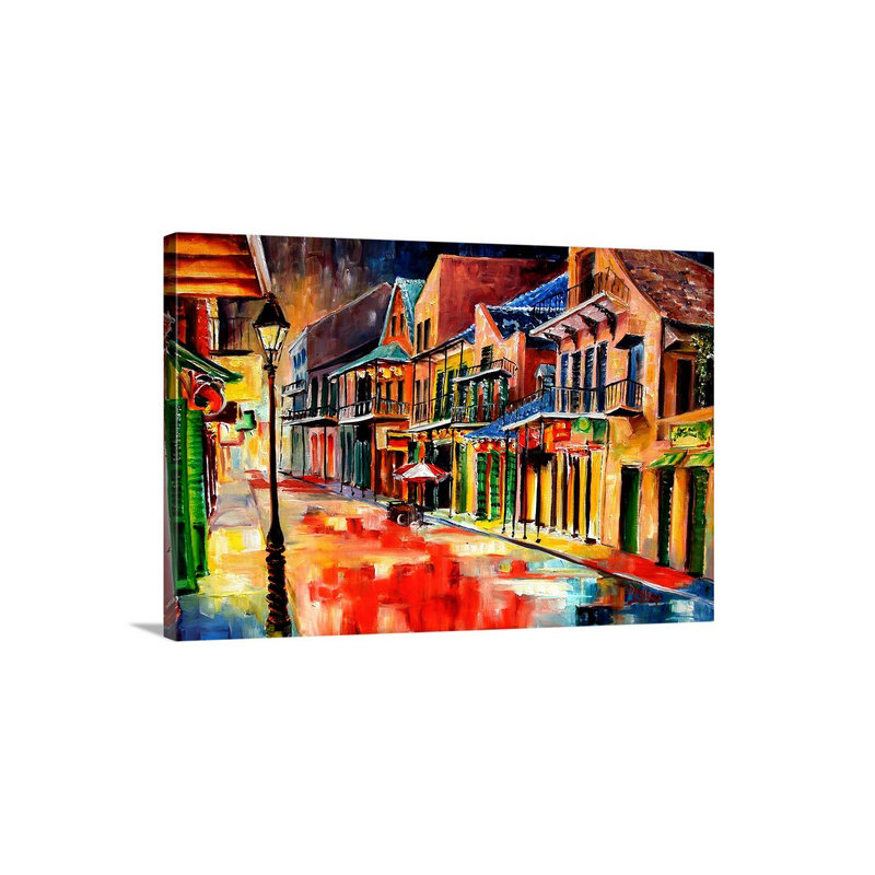 «New Orleans Jive» par Diane Millsap - reproduction, H 8 po x l 12 po x P 1,5 po, Toile
