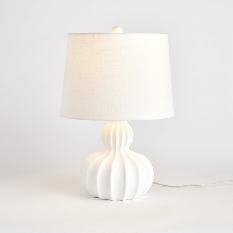 Lampe de table en bois massif Alipio
