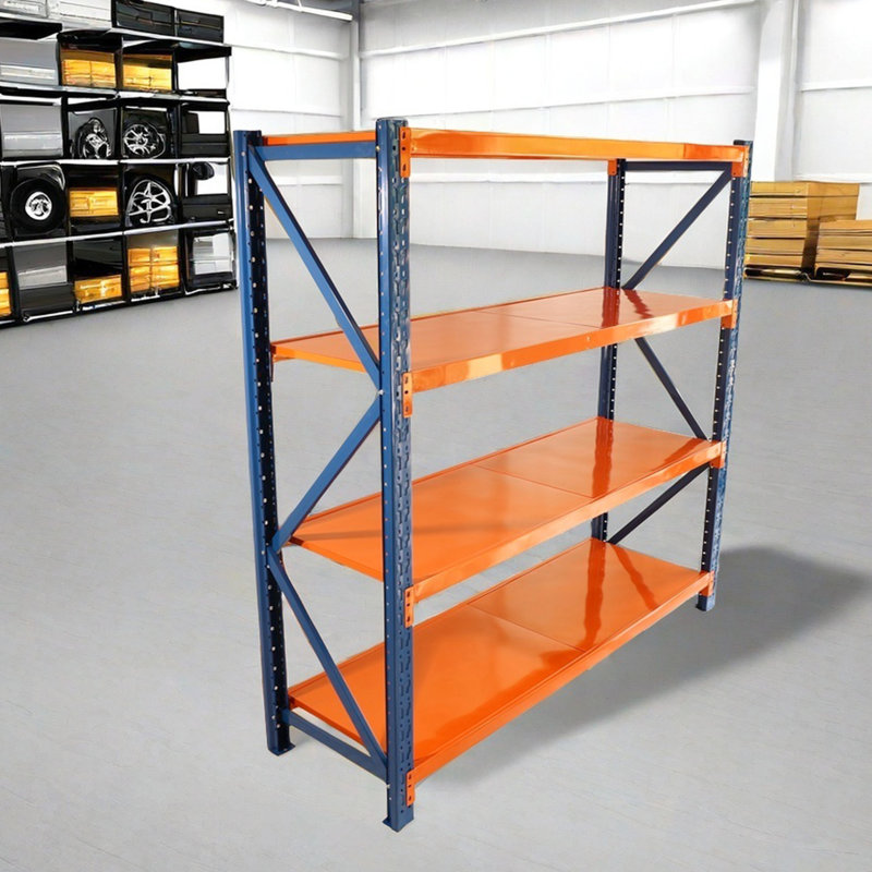 Étagère robuste de 4400 lb - réglable pour le garage, l'atelier, le commerce, la salle de sport à domicile, 4 niveaux de tablettes, l'entrepôt, l'utilisation commerciale
