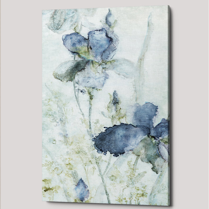 Morning Iris - reproduction d'art sur toile tendue, H 18 po x l 27 po x P 1,5 po