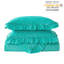 Ensemble de courtepointe en microfibre lavée à la pierre 3 pièces Aveana Chicago, couvre-lit avec 2 taies décoratives, taille très grand / très grand-224877898-224877889