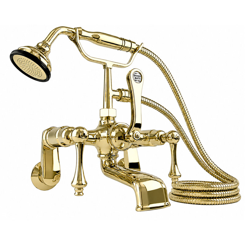 Robinet de baignoire British, Laiton poli non laqué