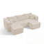 Compact modular sectional with soft cushion-570248979