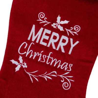 Chaussette de Noël 20 po Merry Christmas