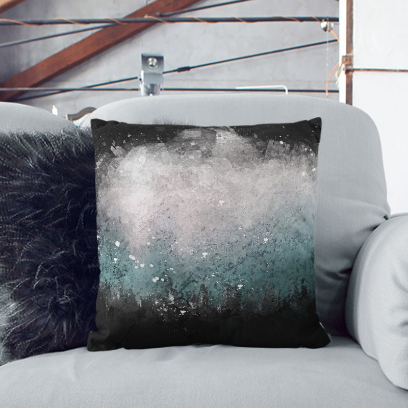 Sunlight over the Forest Cushion with Filling, 55cm H x 55cm W x 20cm D, Stone