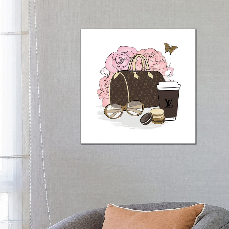 LV Set by Martina Pavlova - Print on Canvas, 30.48 cm H x 30.48 cm W, No Framed