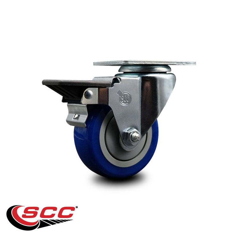 Polyurethane Caster, Blue