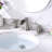Widespread Bathroom Faucet with Drain Assembly-86634270