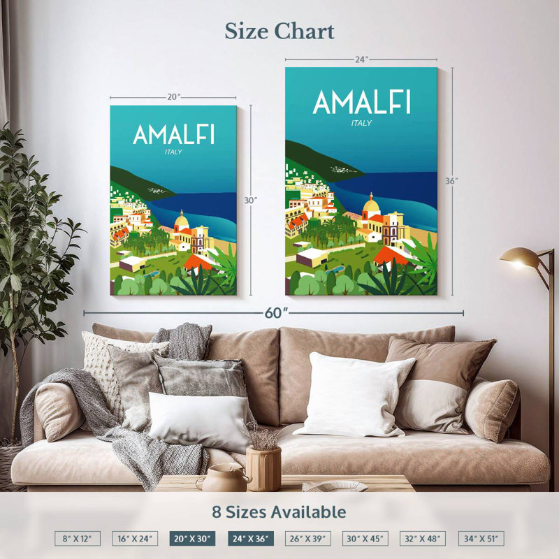 Aime Amalfi, 36" H x 24" W