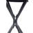 Tempered Glass Side Table 24" Square, Black Iron Frame, 10-Minute Easy Assembly, Indoor Outdoor Use