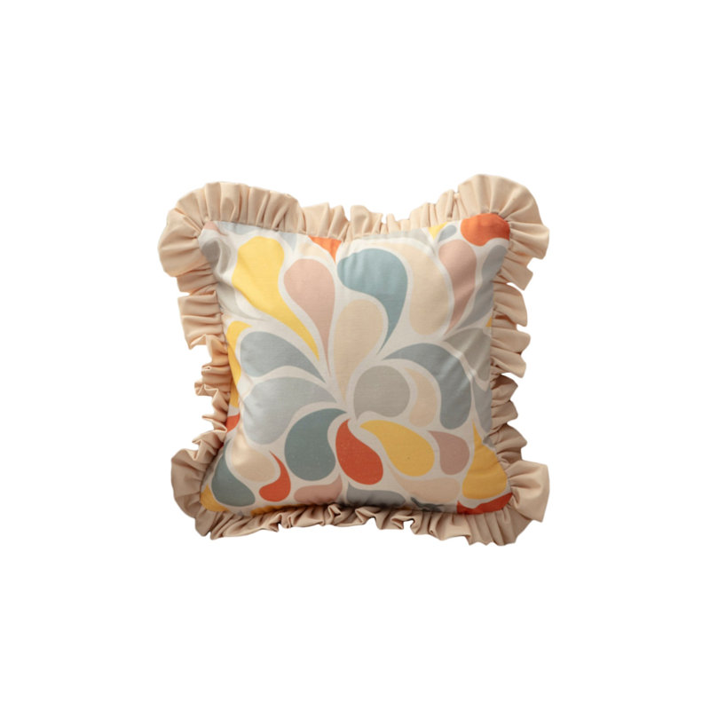 Housse de coussin, Motif abstrait multicolore