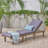 ARIANA KD WOOD CHAISE LOUNGE W/ CUSHION