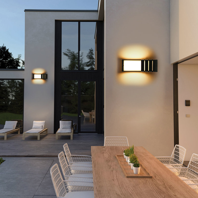 Stepfanie 7.5cm H Integrated LED Outdoor Sconce, Satin Black