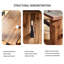 Tablette de conférence en bois massif de style industriel moderne-2127553506