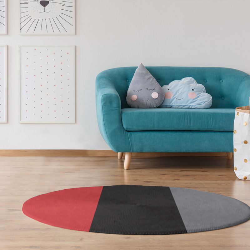 Chenille Indoor Rug, Round 5'