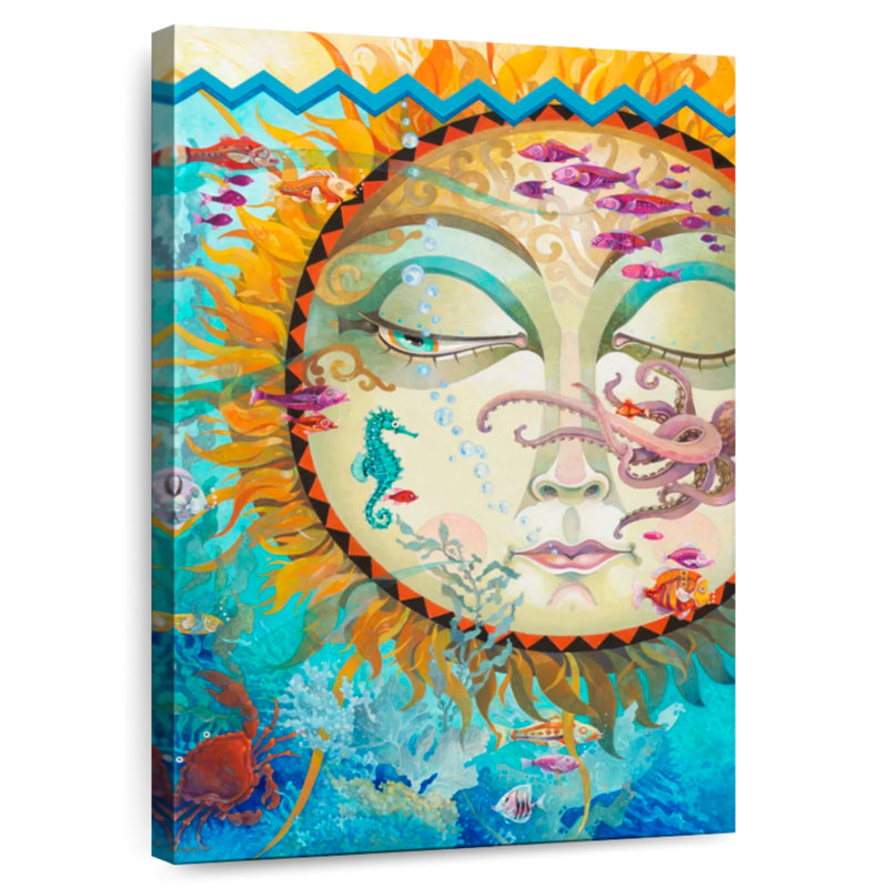 Oberle Underwater Sunset, 12" H x 8" W