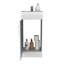 Meuble-lavabo, meuble de rangement avec lavabo en résine et porte simple