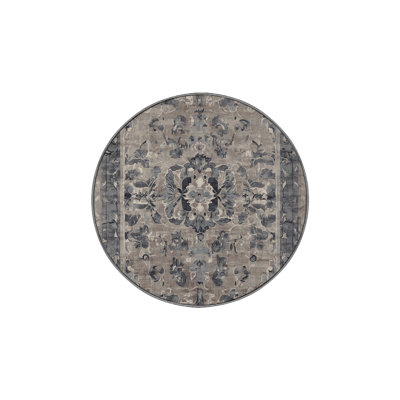 Machine Washable Gray Area Rug