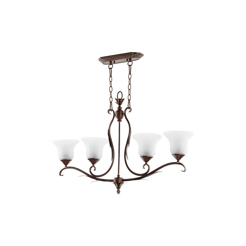 4 - Light Kitchen Island Pendant, Vintage Copper