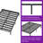 Base E 14 Inch Heavy Duty Platform Bed Frame with Stengthen Steel Metal Slats-52601853-56795985