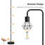 Lampe sur pied DEL à finition argent argentée H 62,99 po x l 8,46 po x P 8,46 po x H 62,99 po x l 8,46 po x P 8,46 po-1608946236
