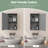 Aashish 13.5'' W 21'' H Wall Mounted Required Framed Medicine Cabinet Mirror Fixed-1451933359