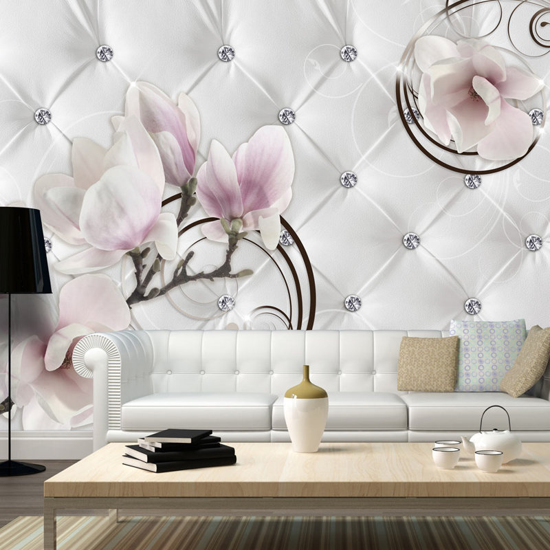Floral Wall Mural, 110.2" L x 154.3" W