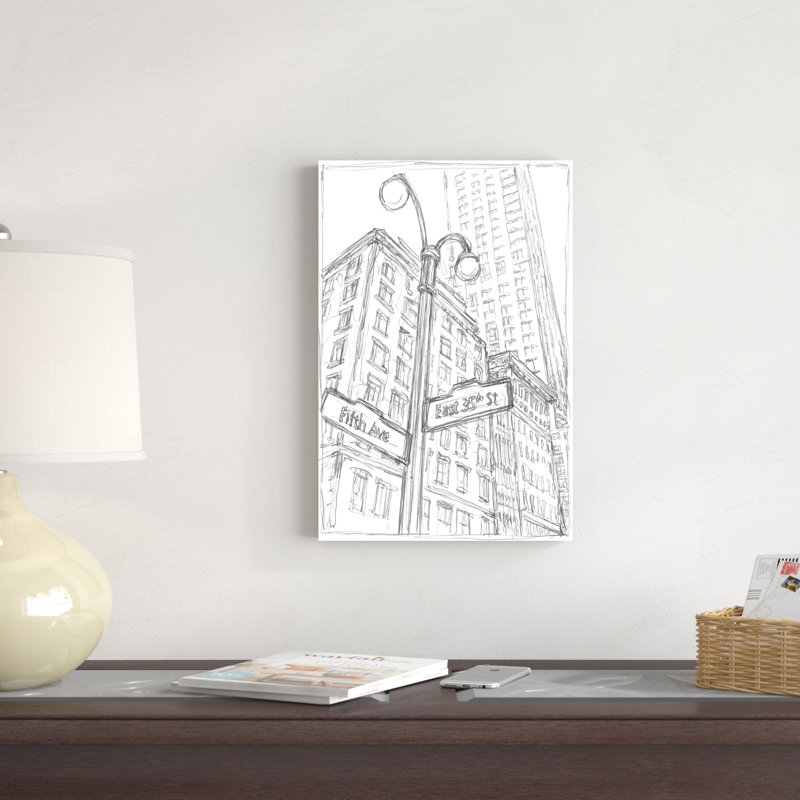 " NY Intersection I " by Ethan Harper, 18" H x 12" W  