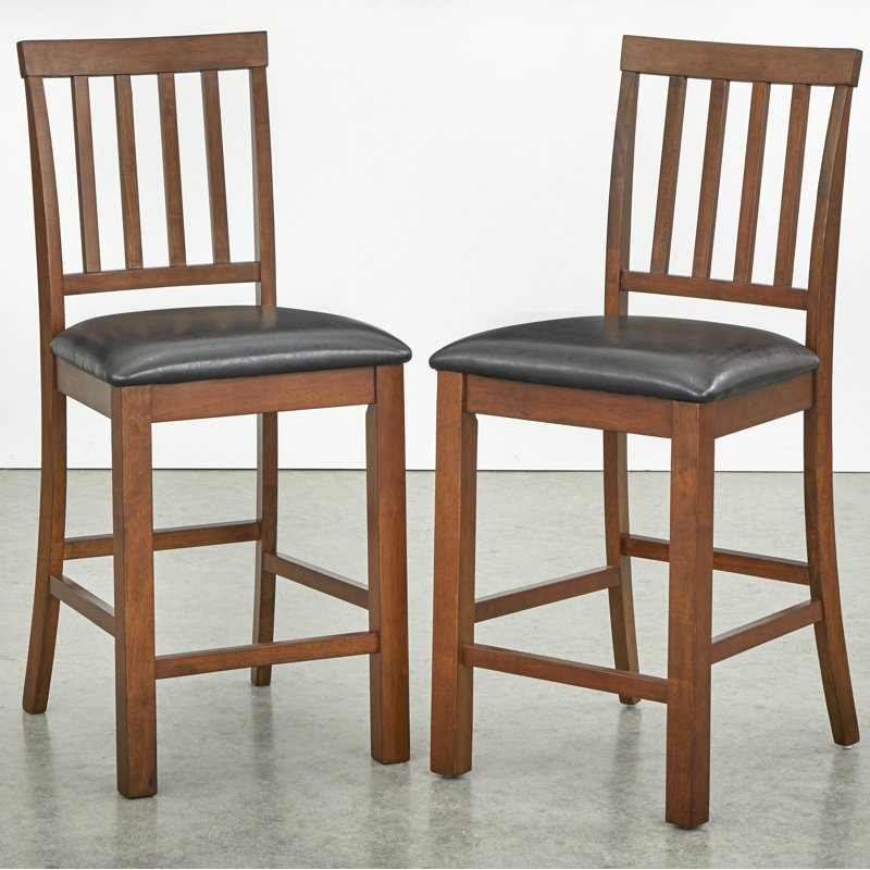 Alyre Upholstered Counter Stool with Metal Frame